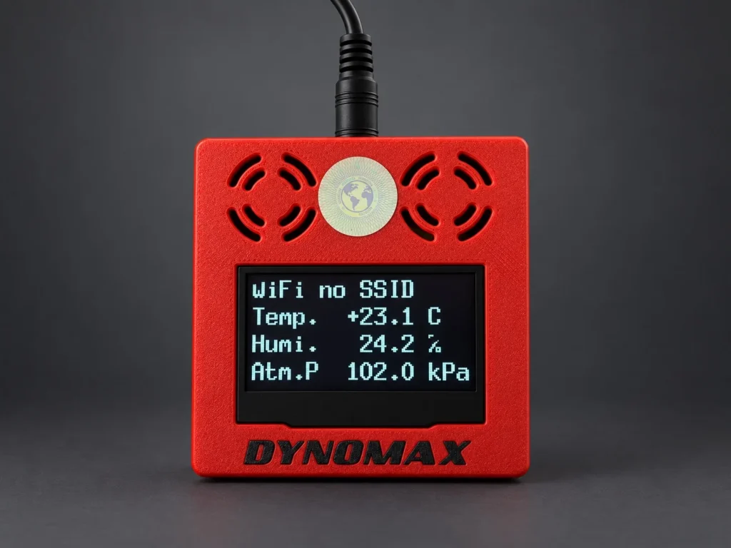 Dynomax Wi-Fi weather station with temperature, humidity and atmospheric pressure display